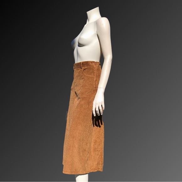 NWOT See by CHLOÉ Tan Corduroy GAUCHO Cropped Palazzo Pants 36 - Picture 6 of 11